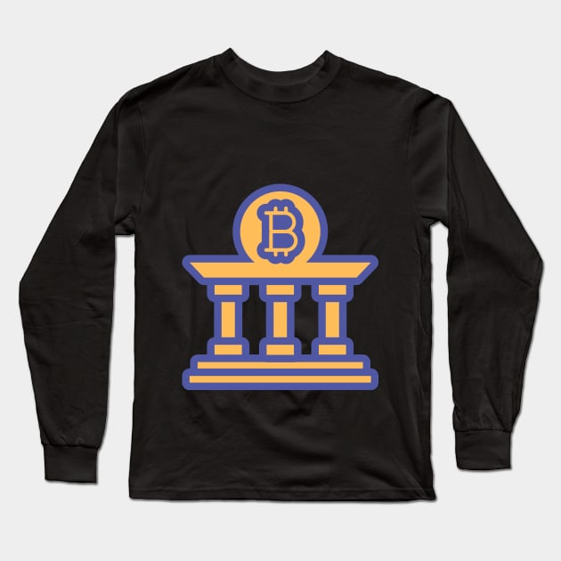 BITCOIN IS MY BANK Long Sleeve T-Shirt by CRYPTO STORE